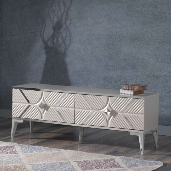 Sideboard 140 cm breit -  Cremeweiß