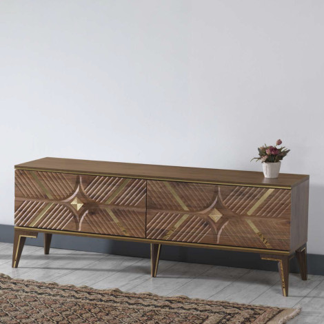 Sideboard 140 cm breit -  Braun